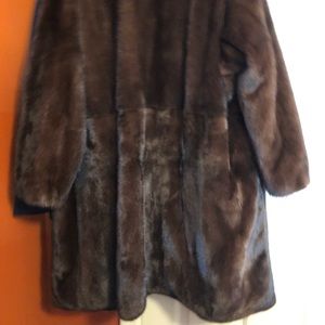 Yves Salomon reversible Chocolate Mink Coat